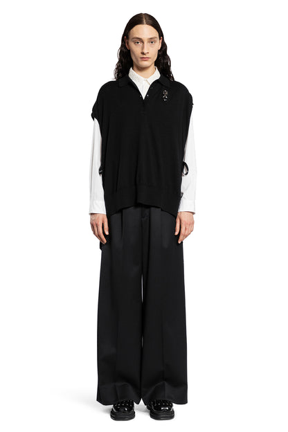 SIMONE ROCHA MAN BLACK VESTS