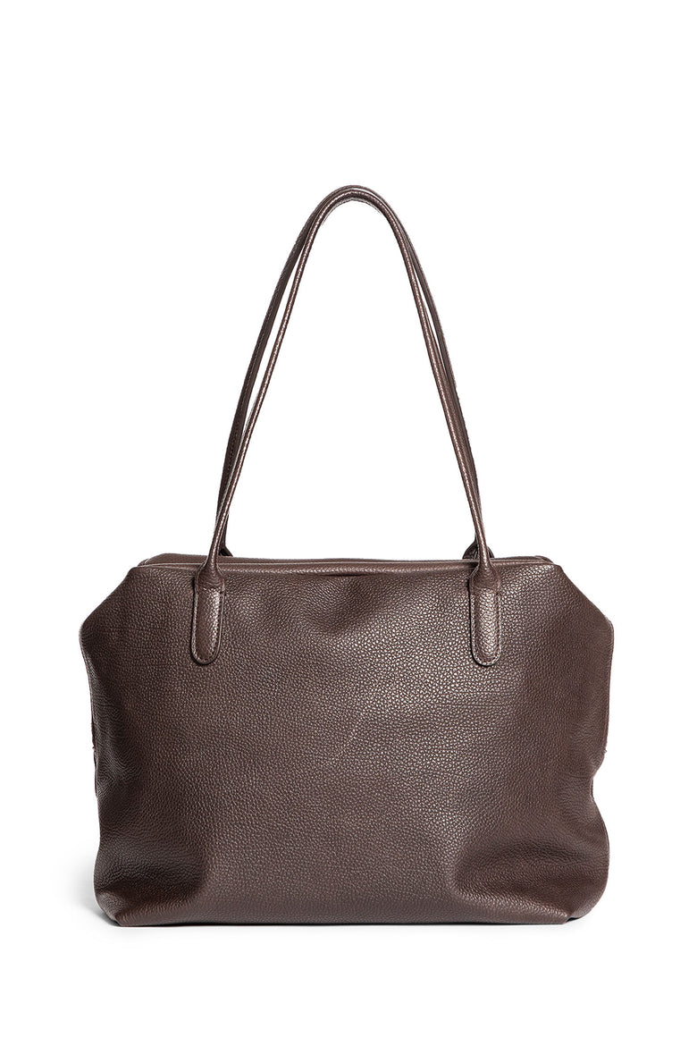 THE ROW WOMAN BROWN TOP HANDLE BAGS