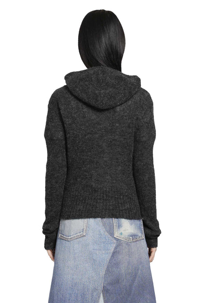 Compact Hood Zip-Up Sweater