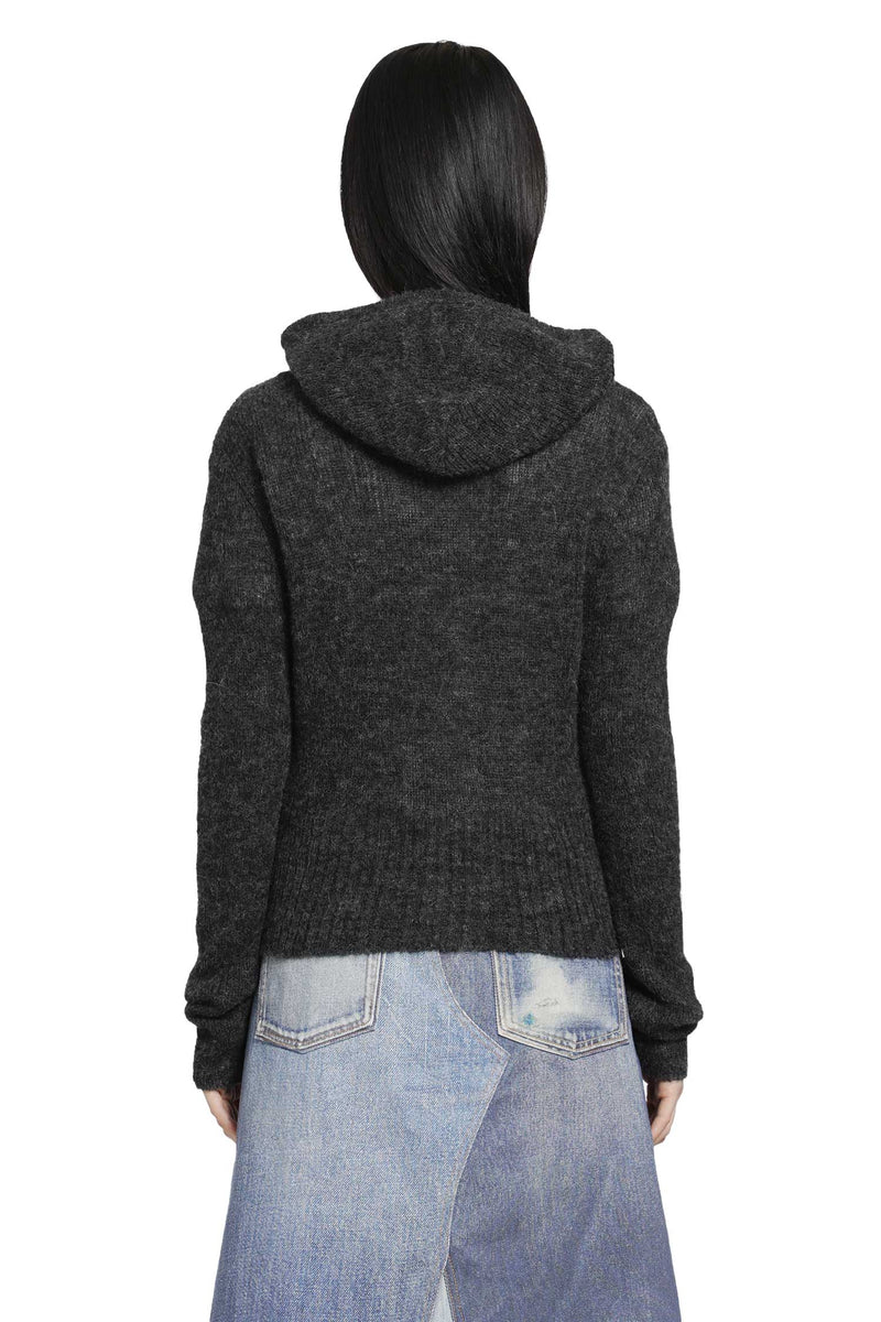 OUR LEGACY Compact Hood Zip-Up Sweater woman