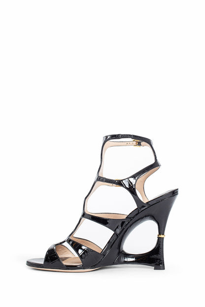 TOM FORD WOMAN BLACK SANDALS & SLIDES