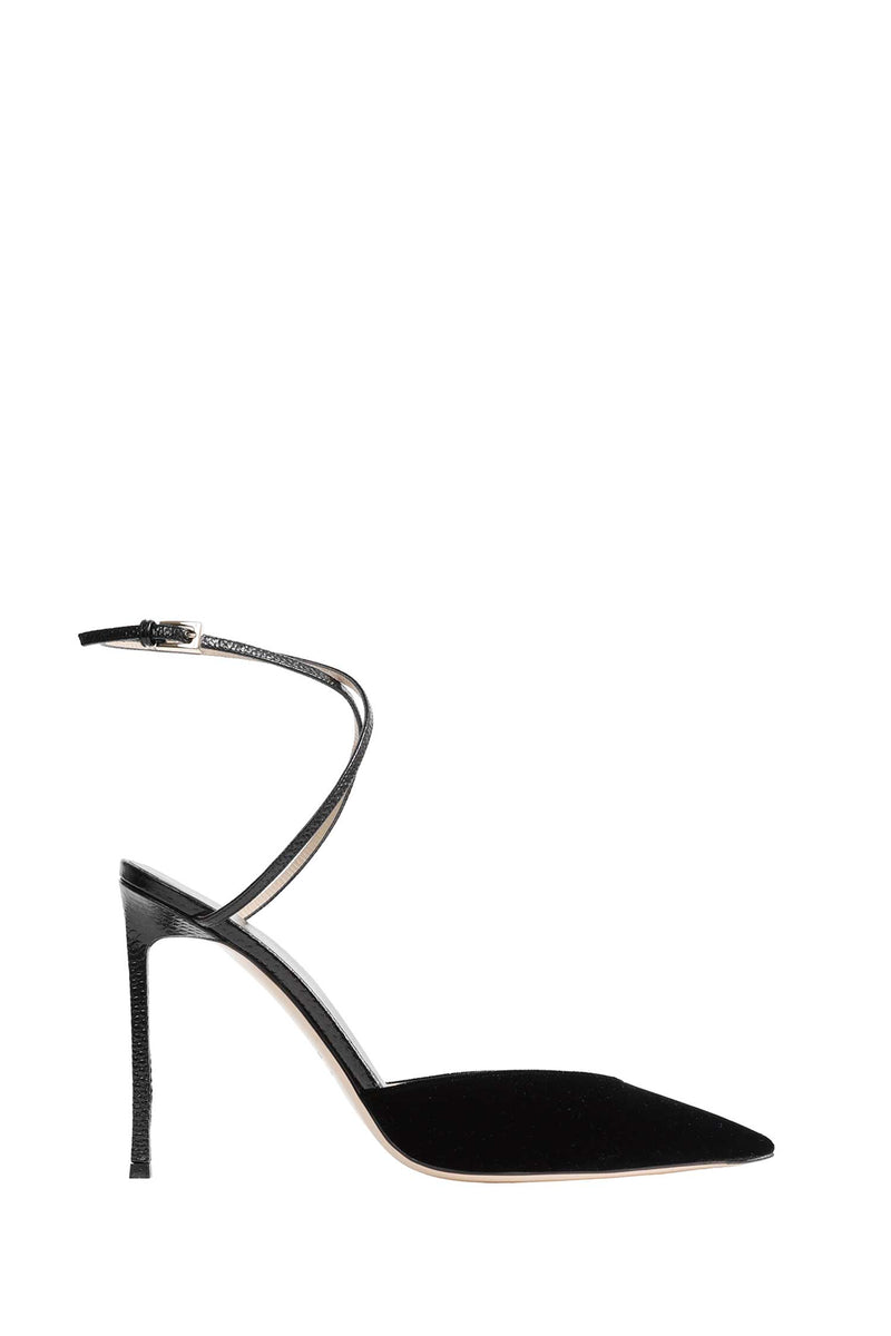 TOM FORD Leather and Velvet Selen Pumps woman