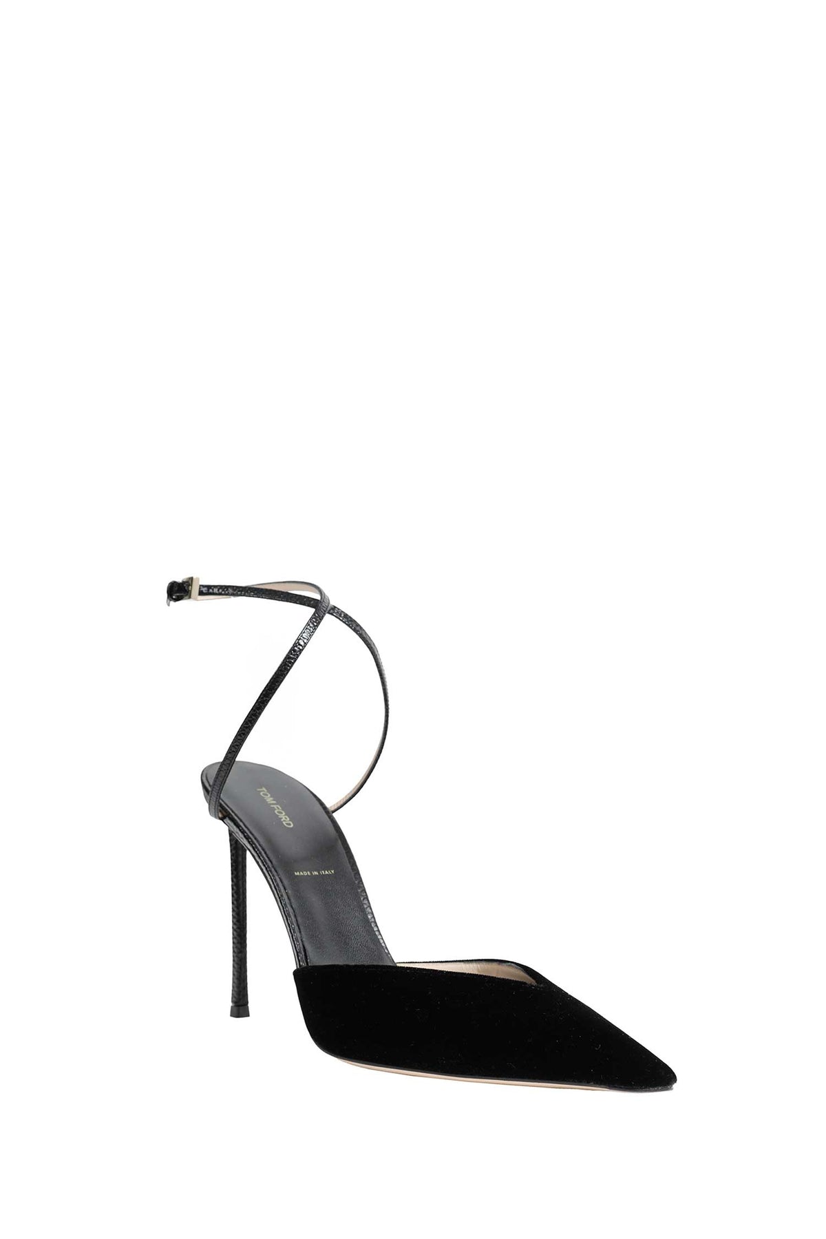 TOM FORD Leather and Velvet Selen Pumps woman