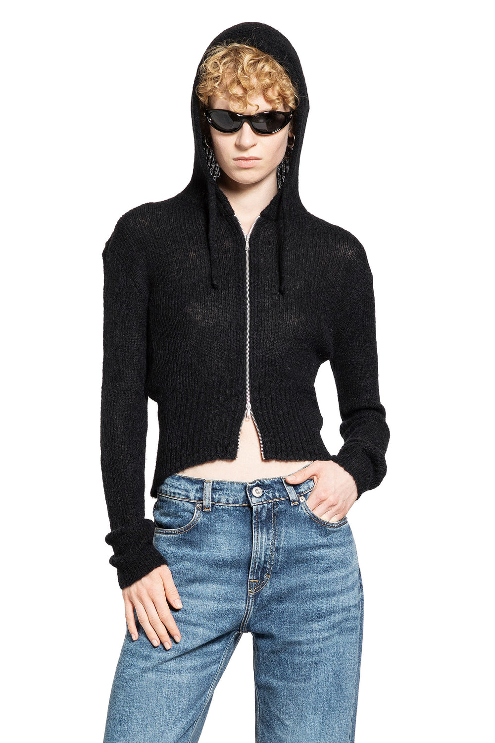 OUR LEGACY Fuzzy Alpaca Compact Hood woman