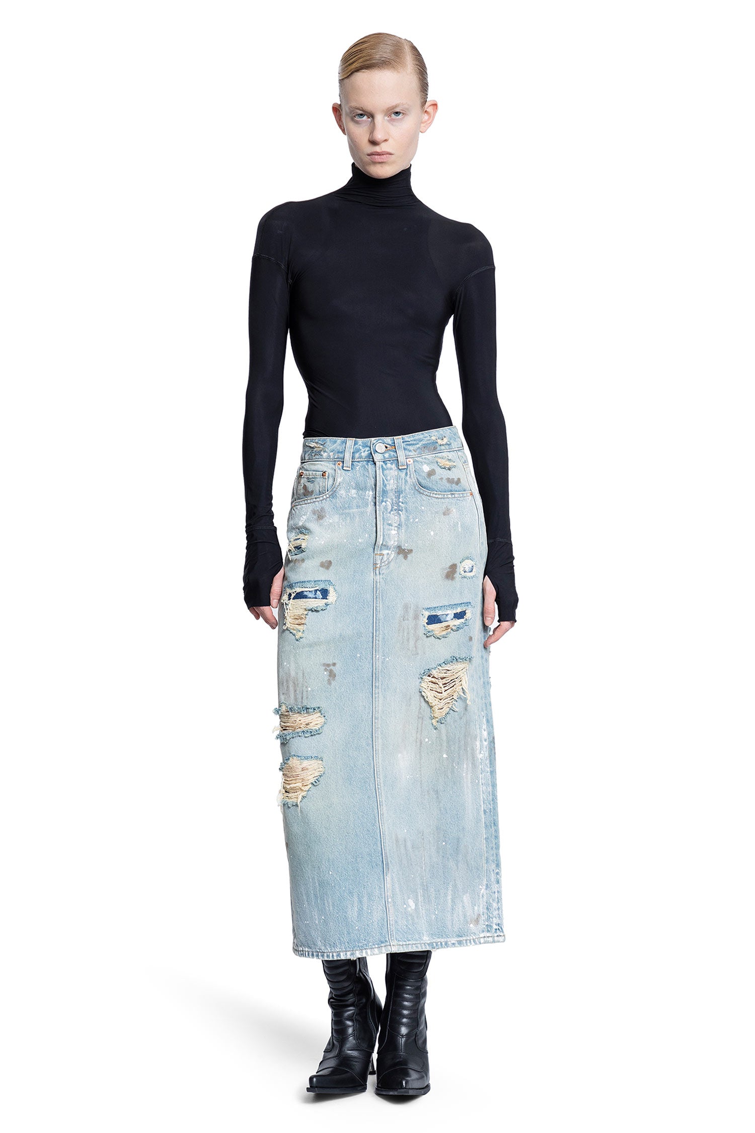 VETEMENTS WOMAN BLUE SKIRTS