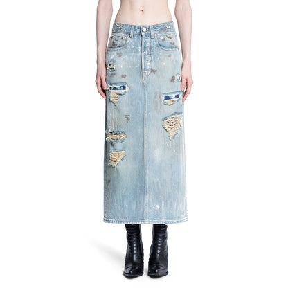 VETEMENTS WOMAN BLUE SKIRTS