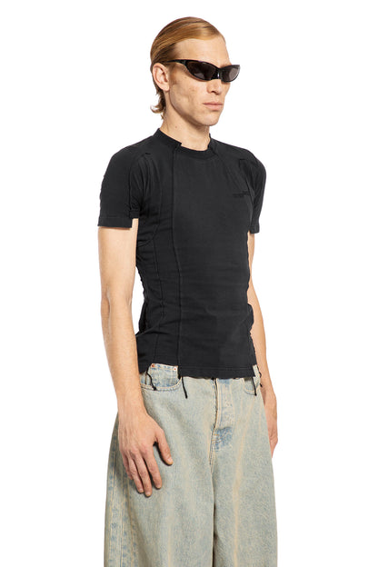 VETEMENTS MAN BLACK T-SHIRTS & TANK TOPS