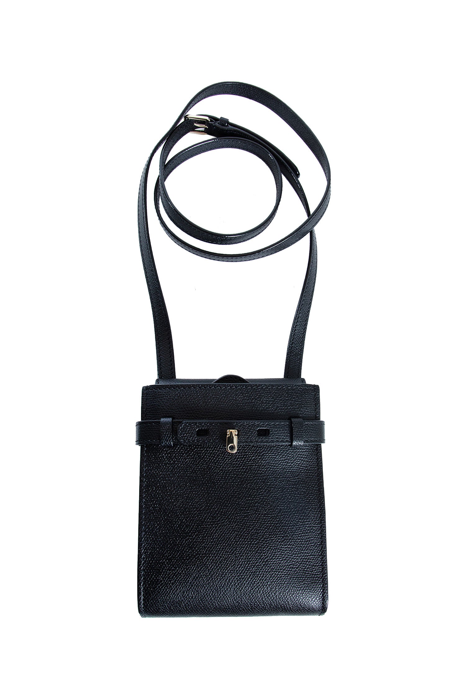 VALEXTRA Brera B-Tracollina slim Crossbody micro bag