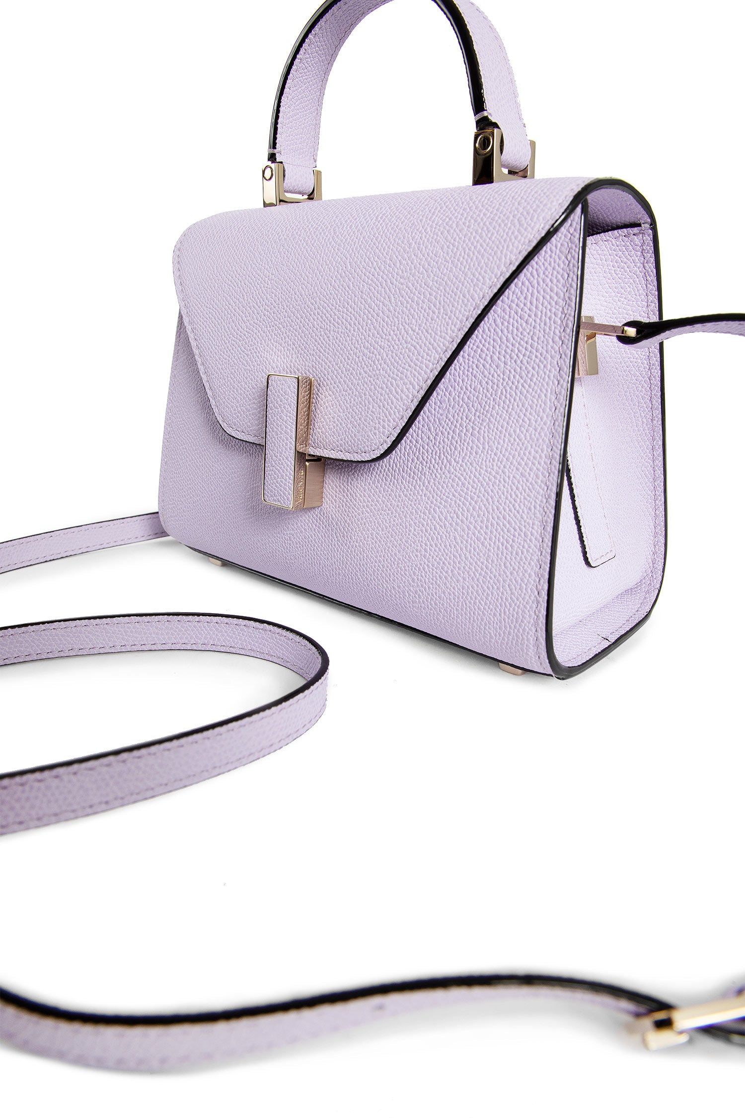 VALEXTRA WOMAN PURPLE TOP HANDLE BAGS