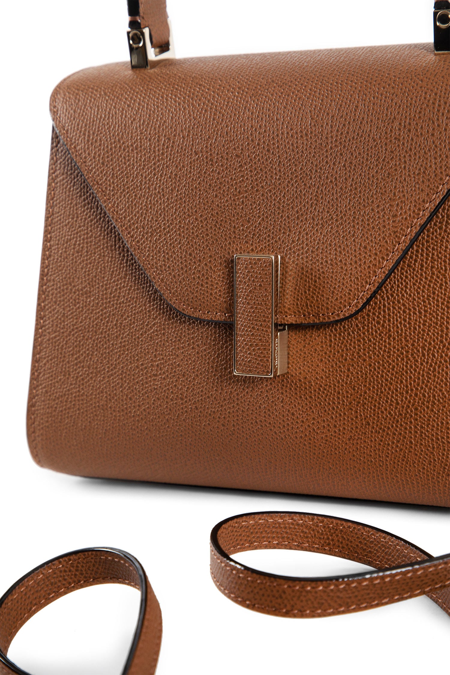 VALEXTRA WOMAN BROWN TOP HANDLE BAGS
