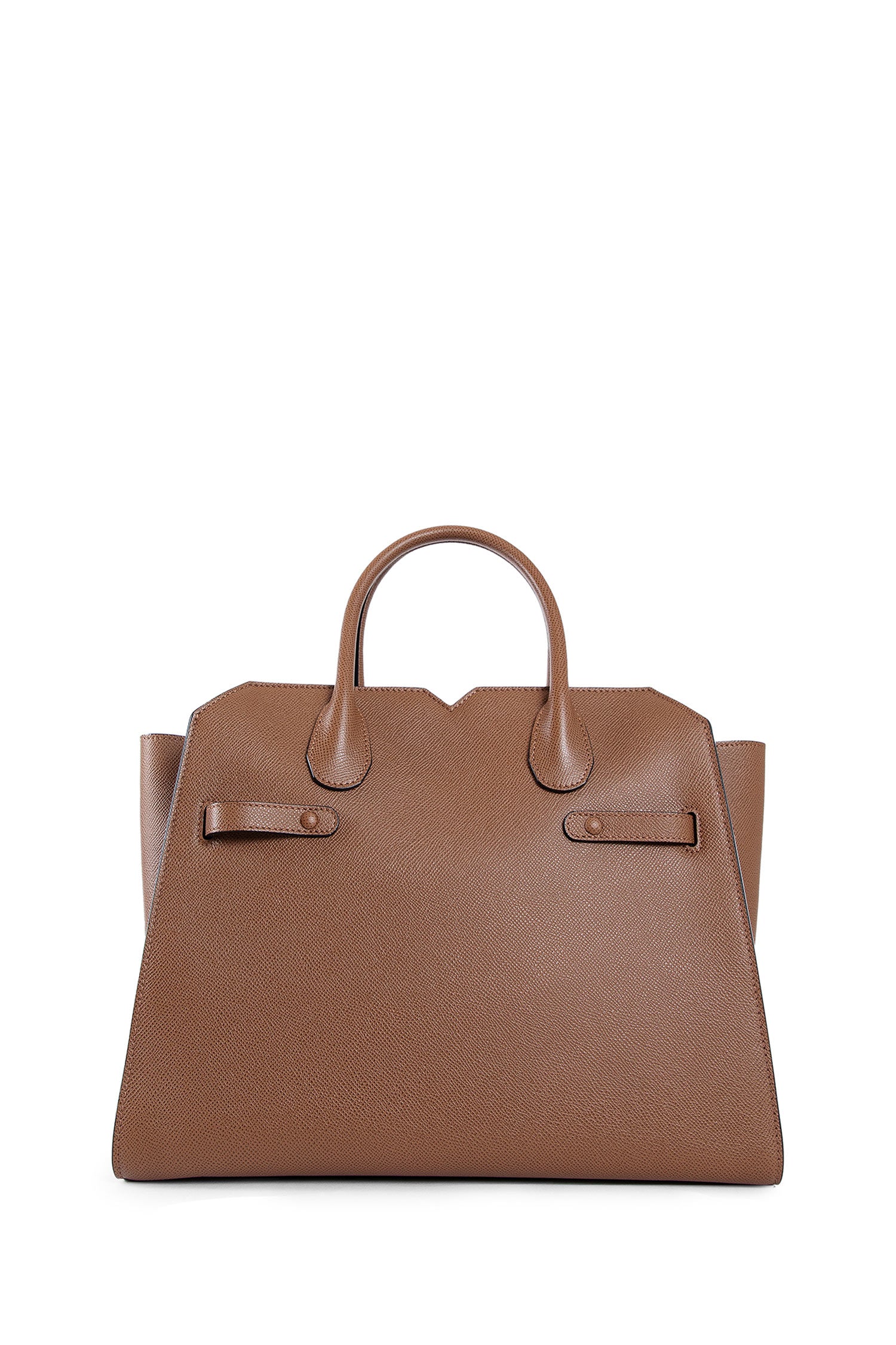 VALEXTRA WOMAN BROWN TOP HANDLE BAGS