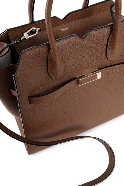 VALEXTRA WOMAN BROWN TOP HANDLE BAGS