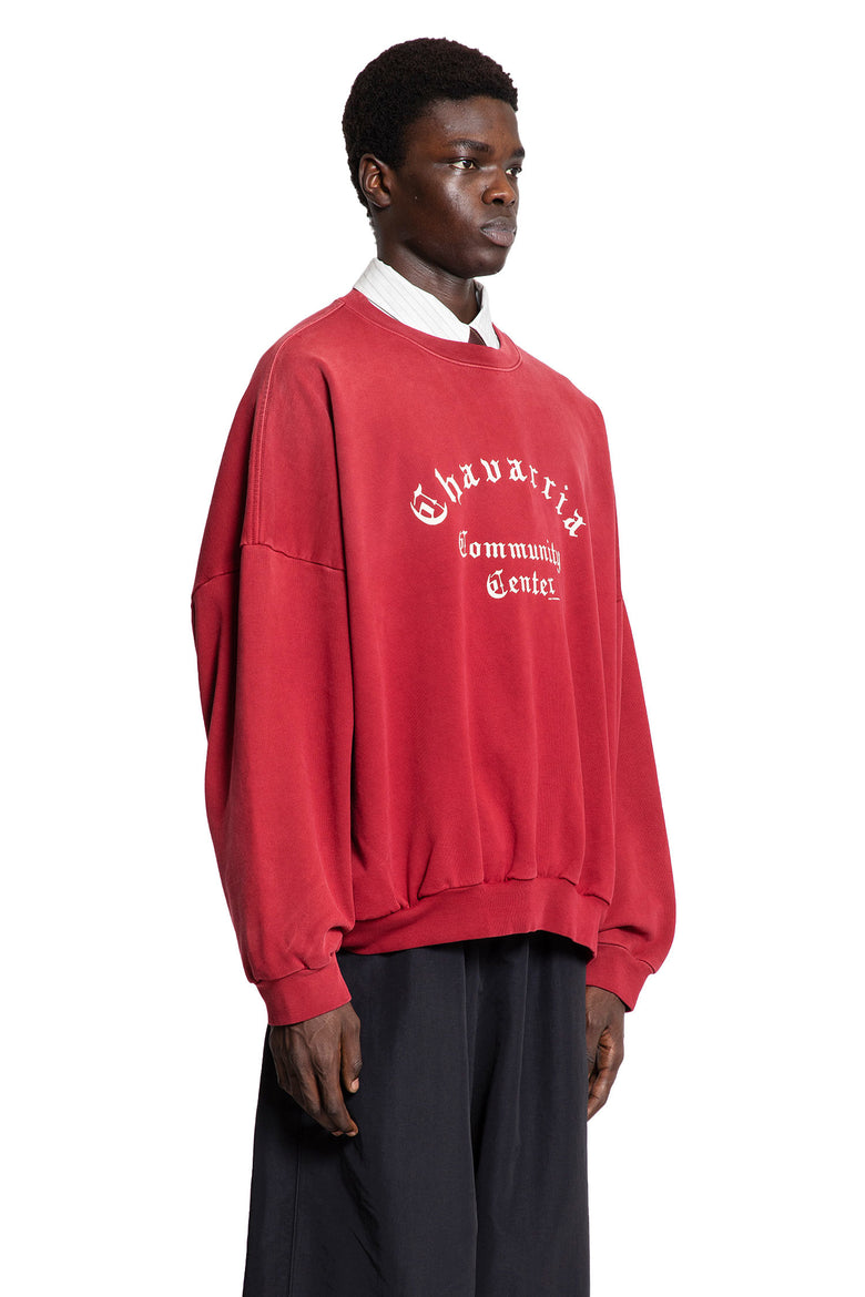 WILLY CHAVARRIA MAN RED SWEATSHIRTS