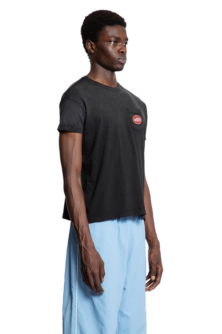 WILLY CHAVARRIA MAN BLACK T-SHIRTS & TANK TOPS