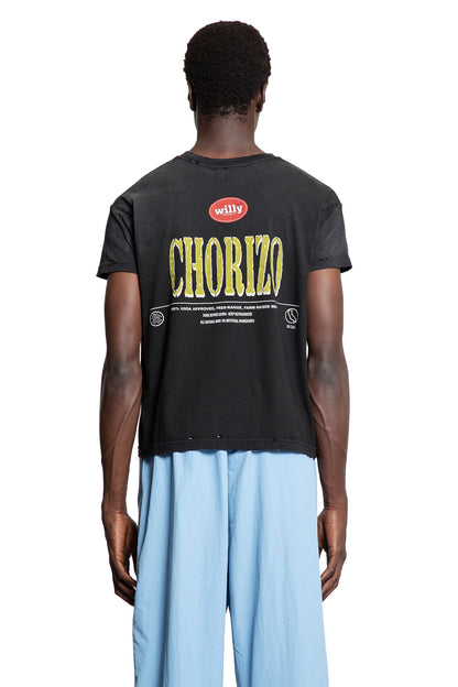 WILLY CHAVARRIA MAN BLACK T-SHIRTS & TANK TOPS