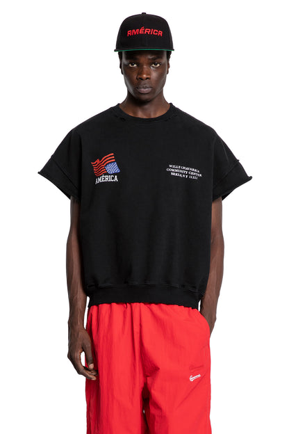 WILLY CHAVARRIA MAN BLACK T-SHIRTS & TANK TOPS