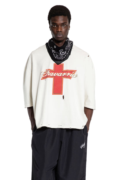 WILLY CHAVARRIA MAN WHITE T-SHIRTS & TANK TOPS