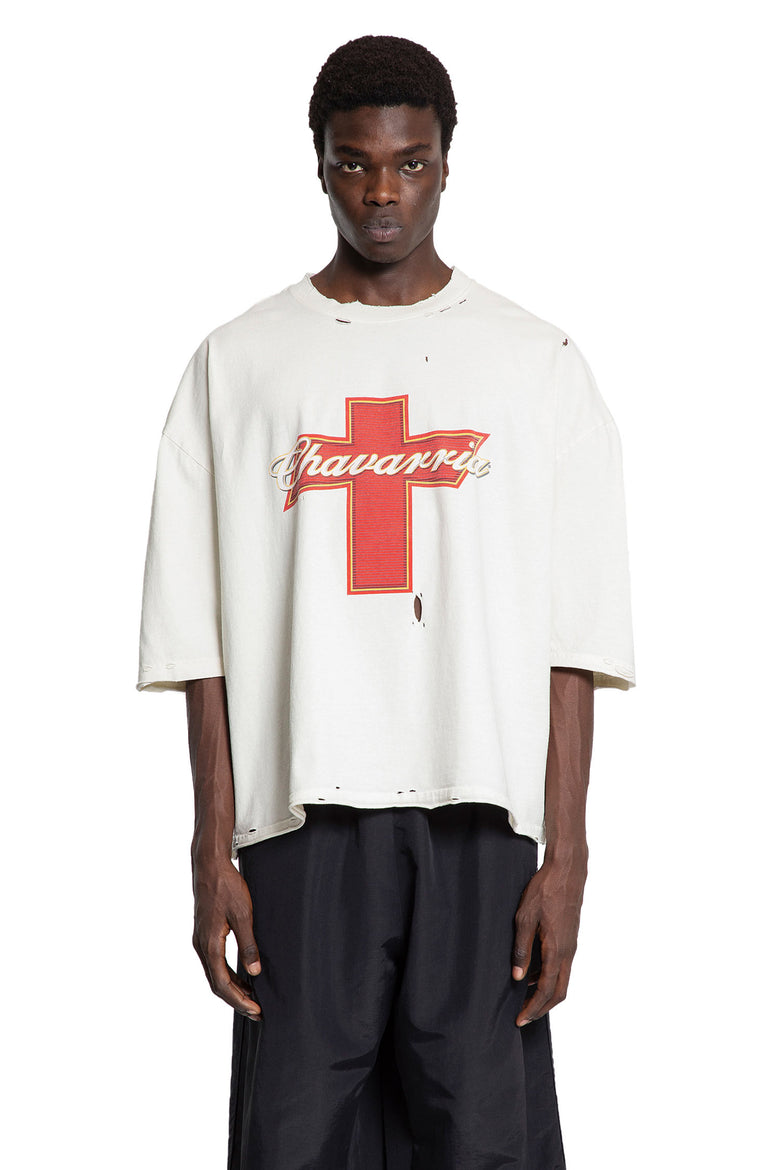 WILLY CHAVARRIA MAN WHITE T-SHIRTS & TANK TOPS