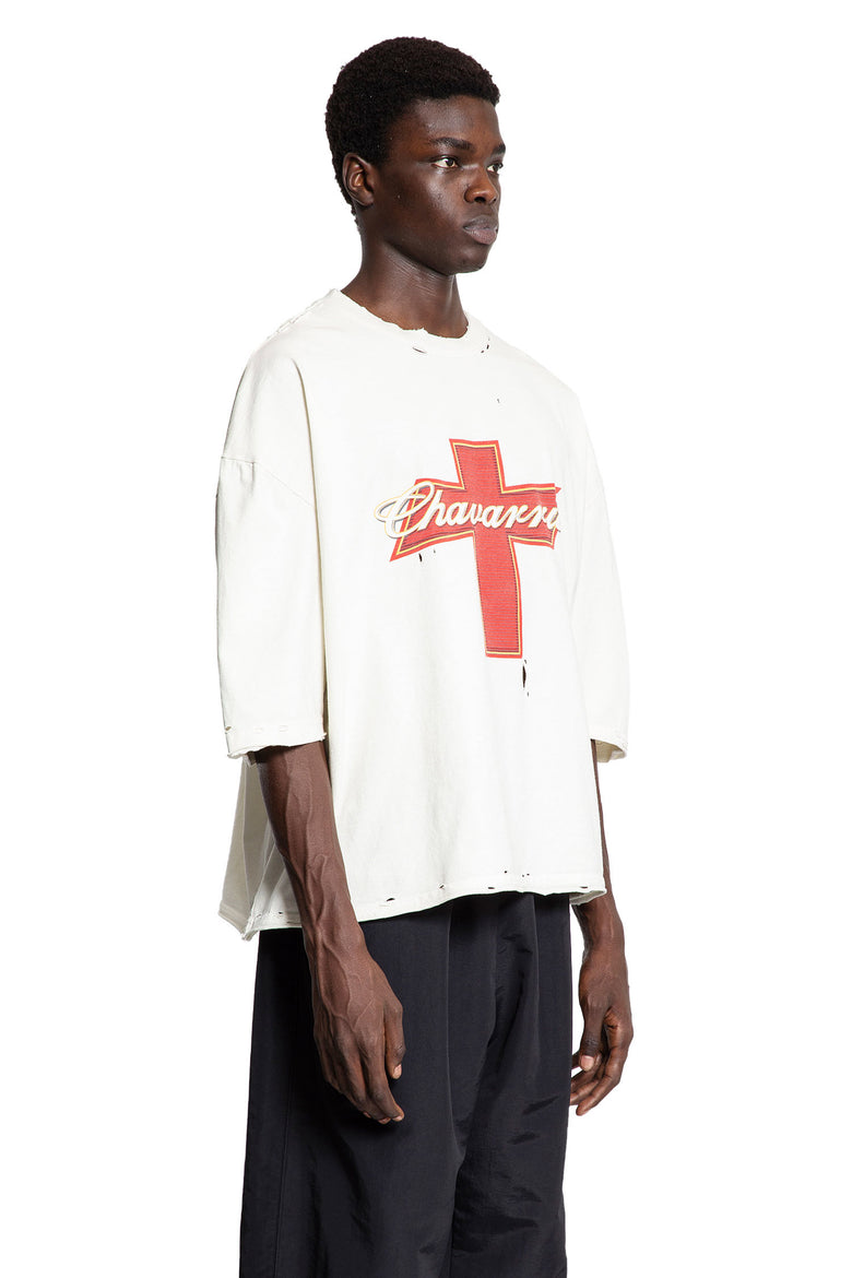 WILLY CHAVARRIA MAN WHITE T-SHIRTS & TANK TOPS