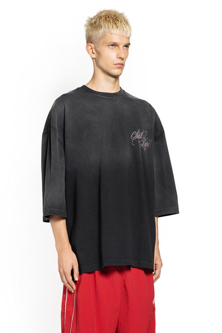 WILLY CHAVARRIA MAN BLACK T-SHIRTS & TANK TOPS