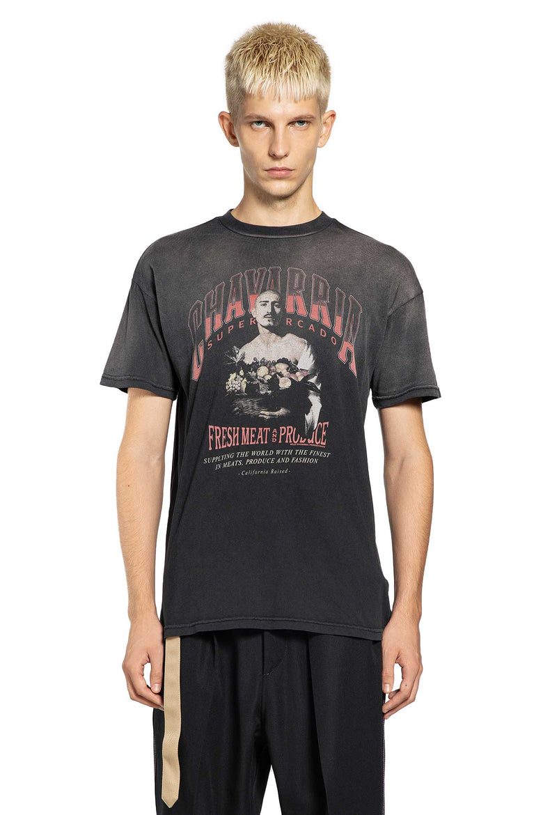 WILLY CHAVARRIA MAN BLACK T-SHIRTS & TANK TOPS