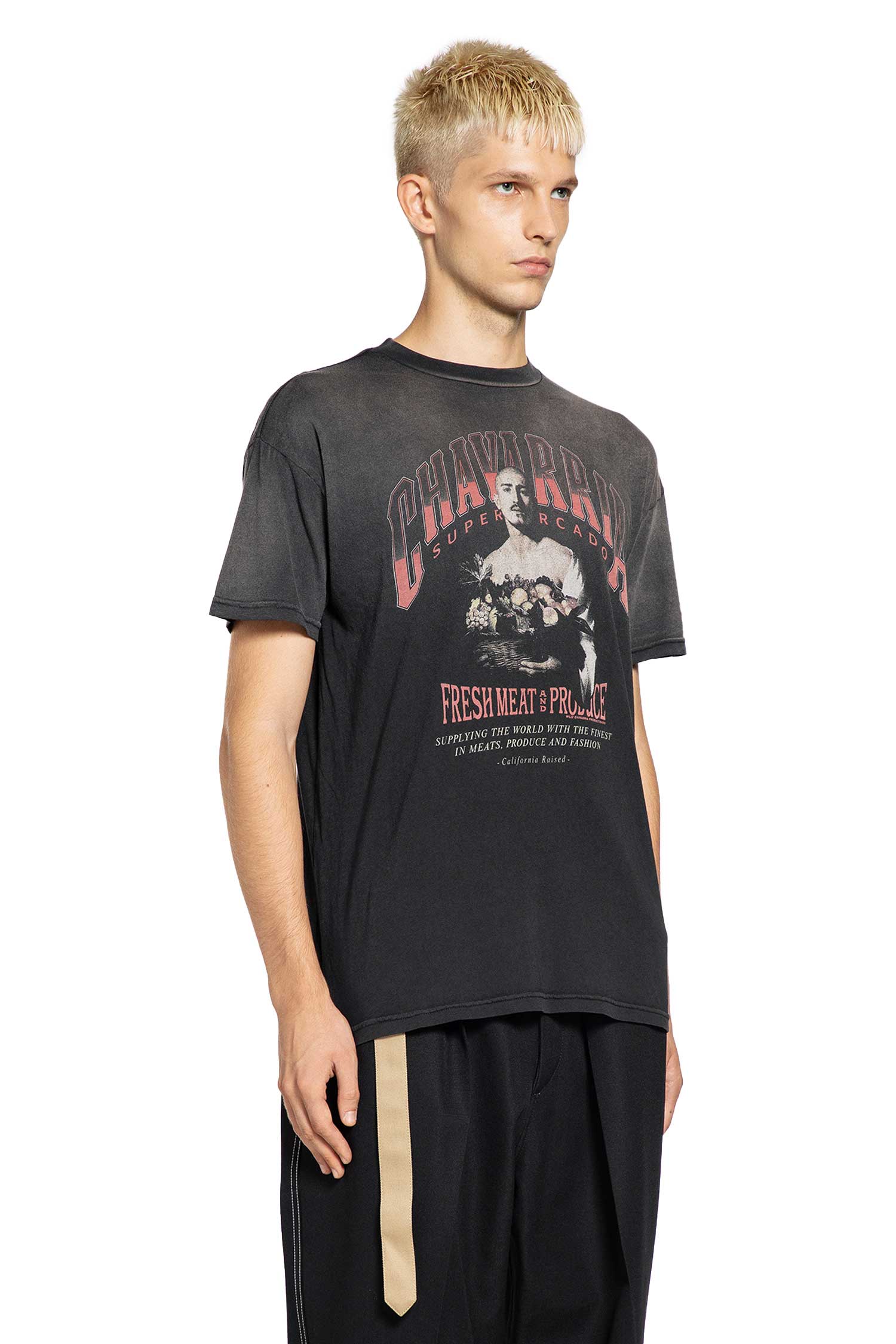 WILLY CHAVARRIA MAN BLACK T-SHIRTS & TANK TOPS