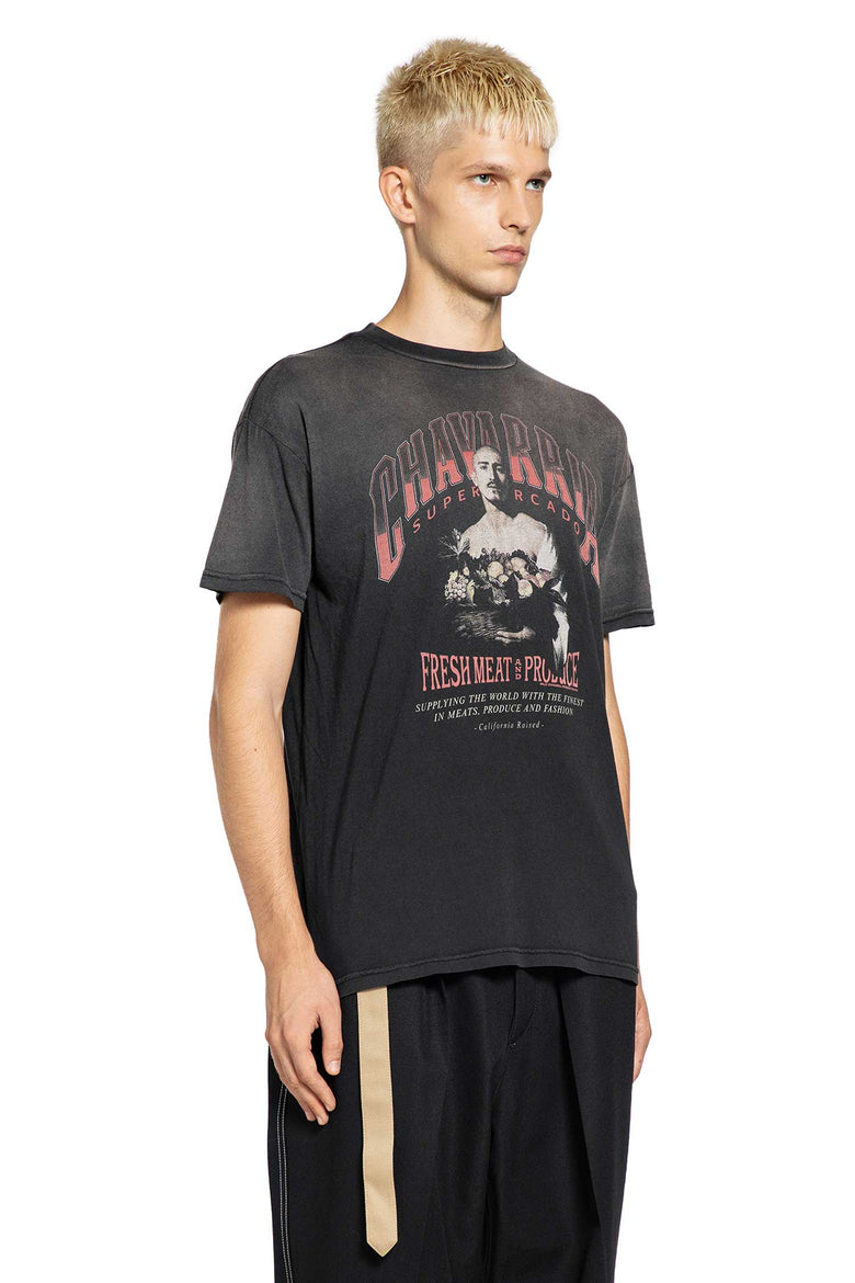 WILLY CHAVARRIA MAN BLACK T-SHIRTS & TANK TOPS