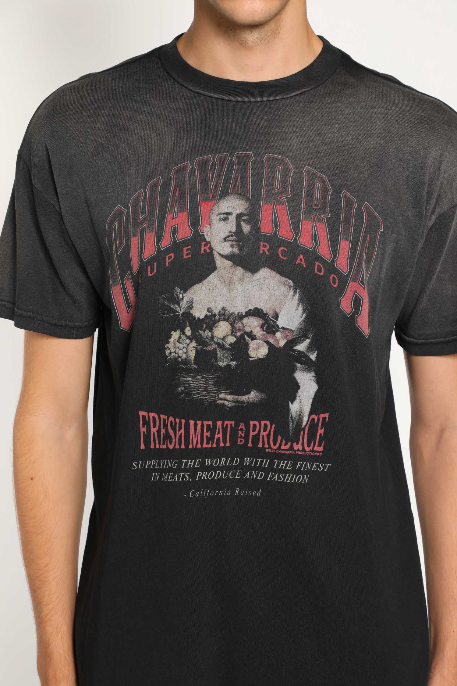 WILLY CHAVARRIA MAN BLACK T-SHIRTS & TANK TOPS