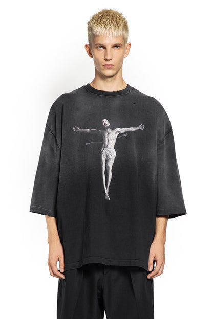 WILLY CHAVARRIA MAN BLACK T-SHIRTS & TANK TOPS