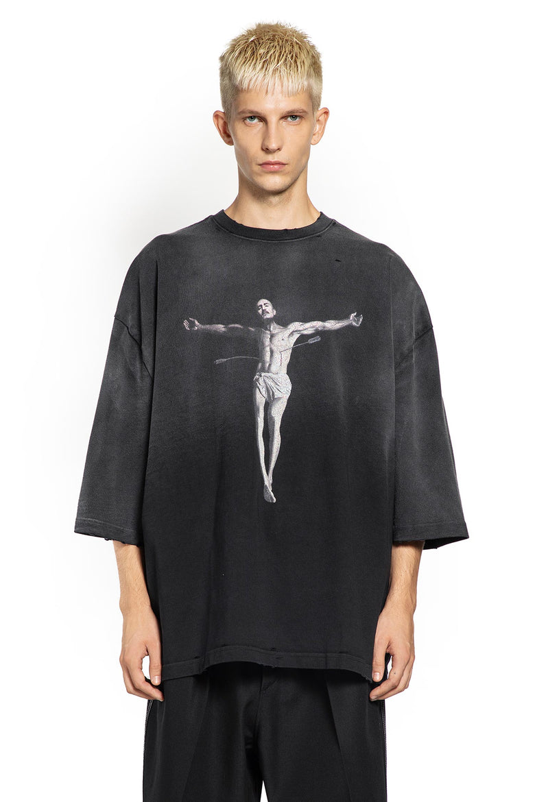 WILLY CHAVARRIA MAN BLACK T-SHIRTS & TANK TOPS