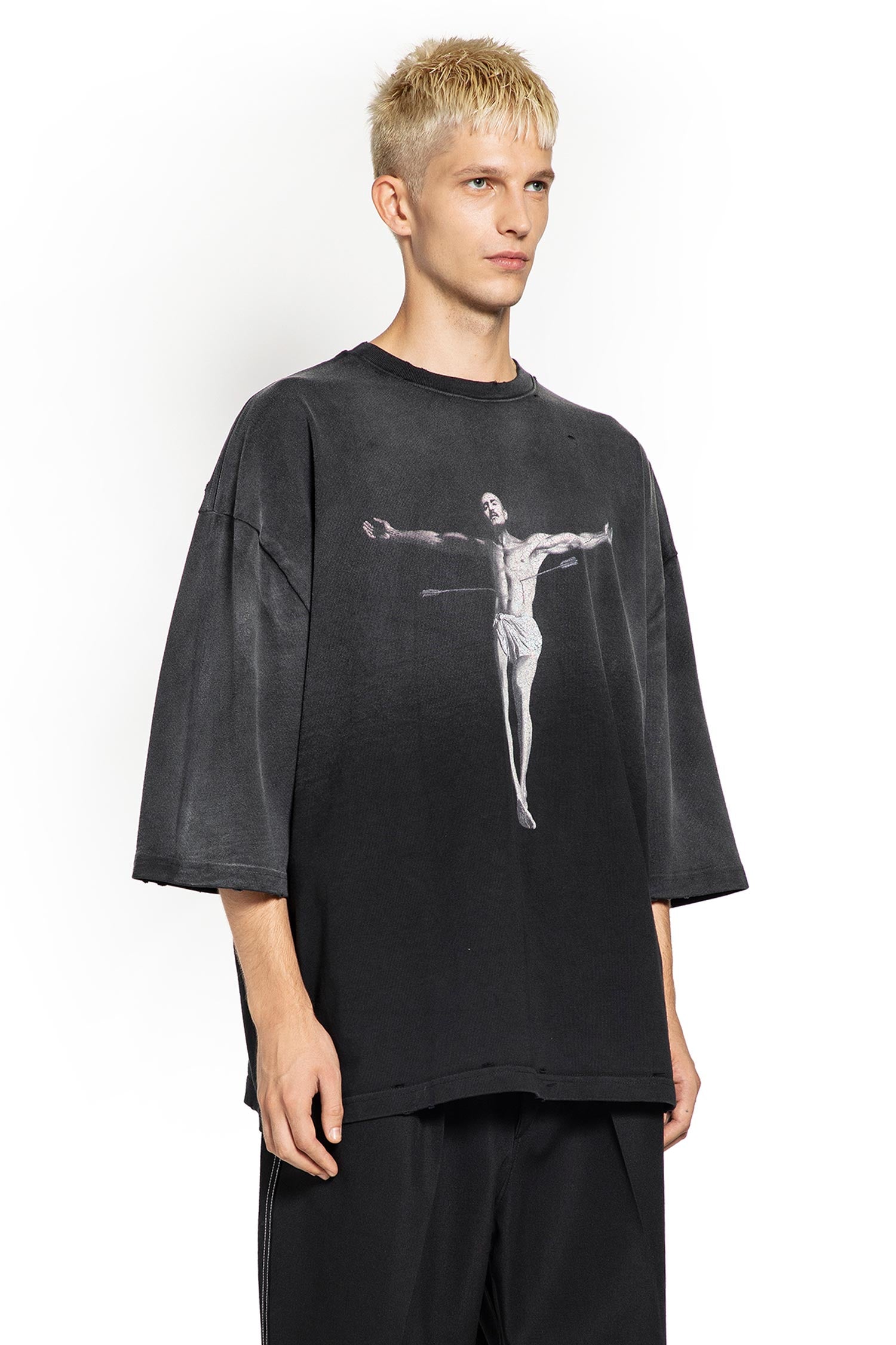 WILLY CHAVARRIA MAN BLACK T-SHIRTS & TANK TOPS