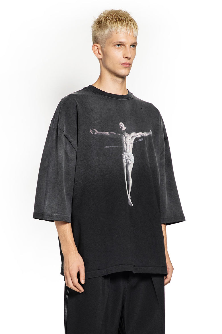 WILLY CHAVARRIA MAN BLACK T-SHIRTS & TANK TOPS