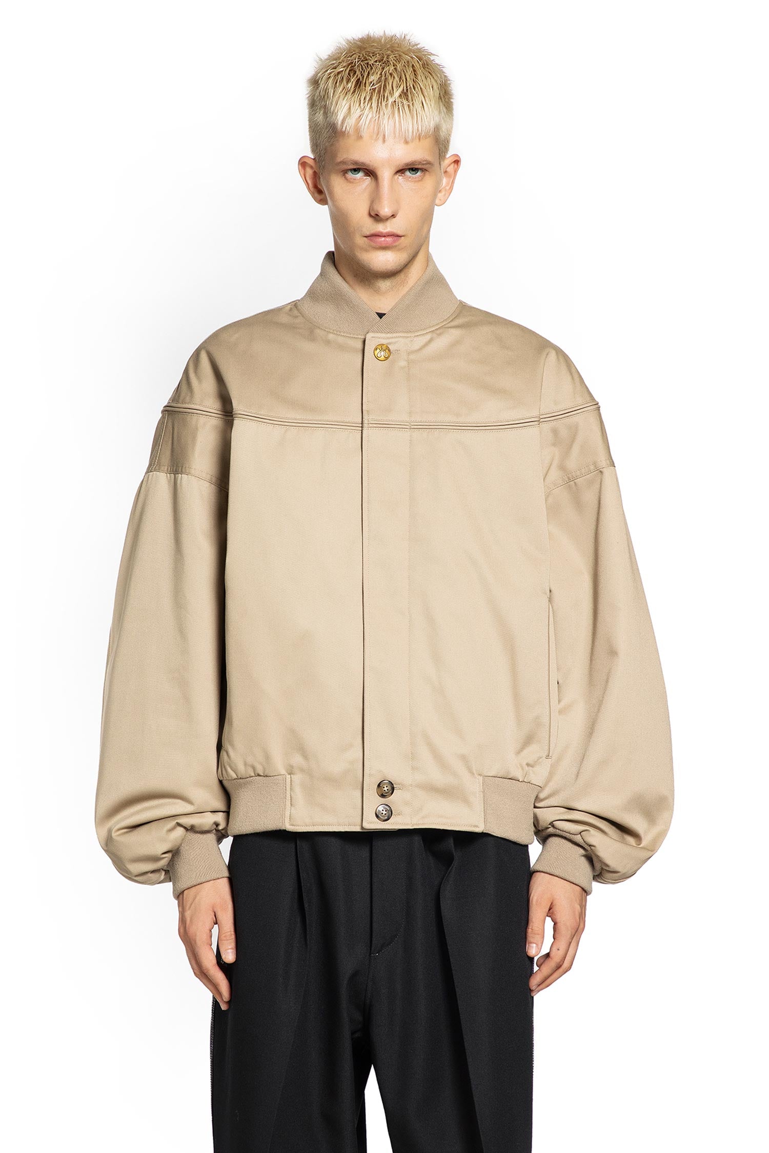 WILLY CHAVARRIA MAN BEIGE JACKETS