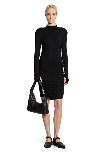 Ruched Mini Dress with Hand Gaiters