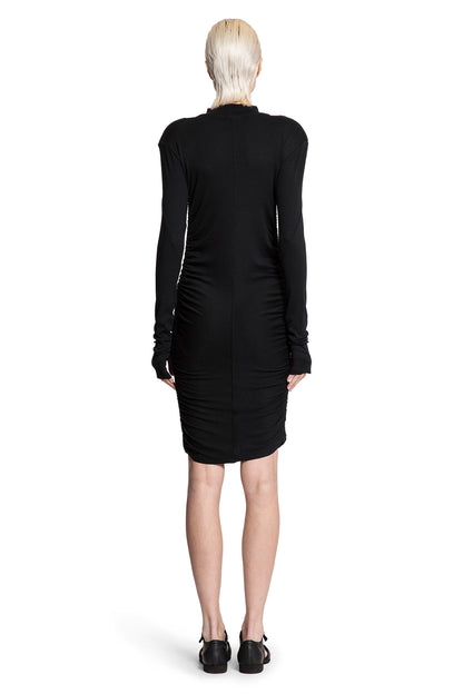 Ruched Mini Dress with Hand Gaiters