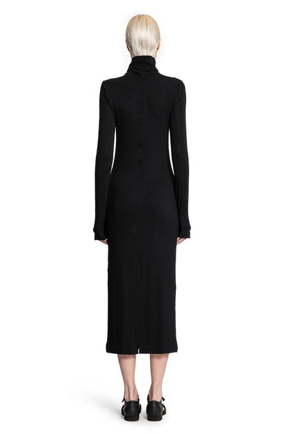 Turtleneck Dress with Hand Gaiters