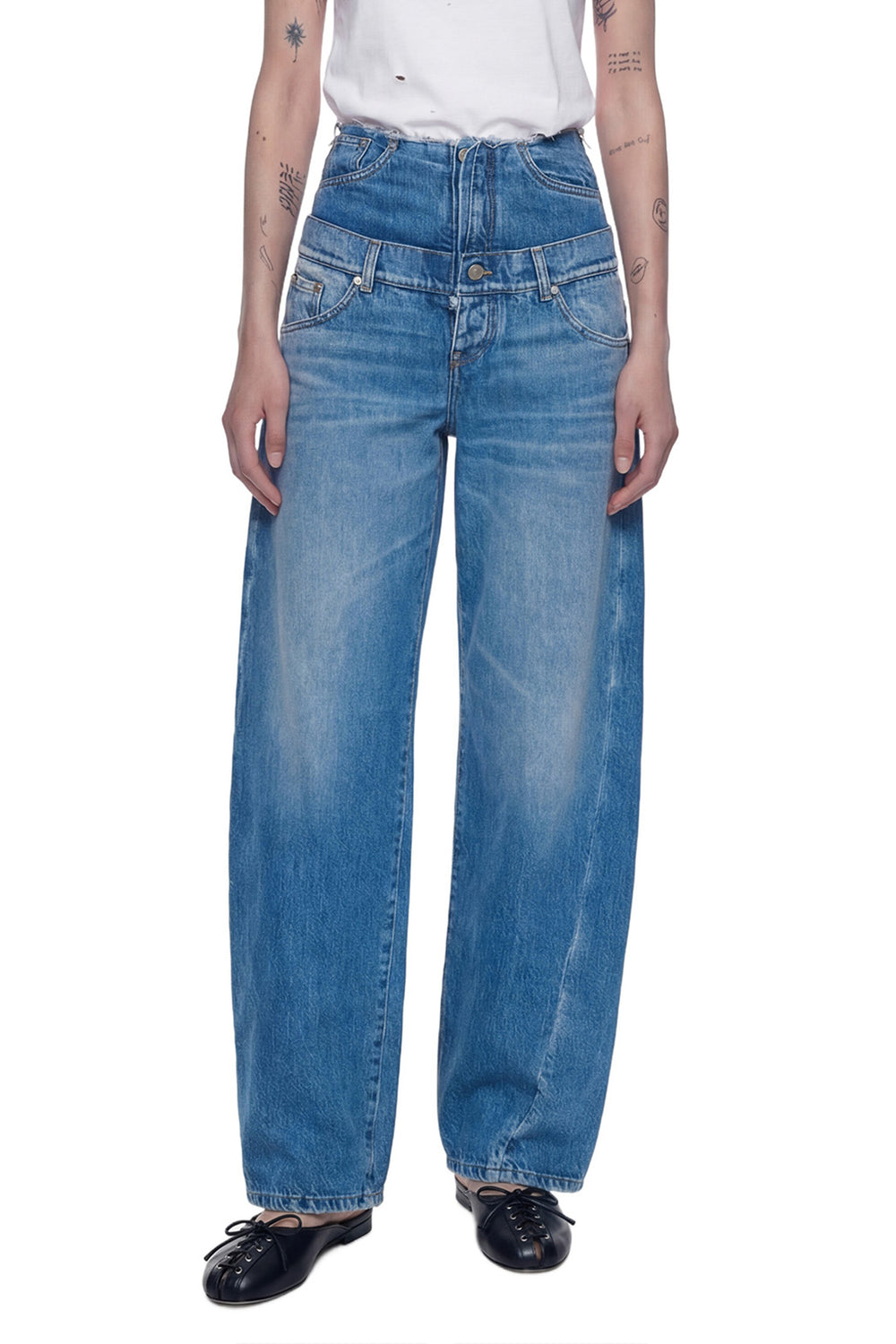 NVL GARDE Double Layer Jeans woman