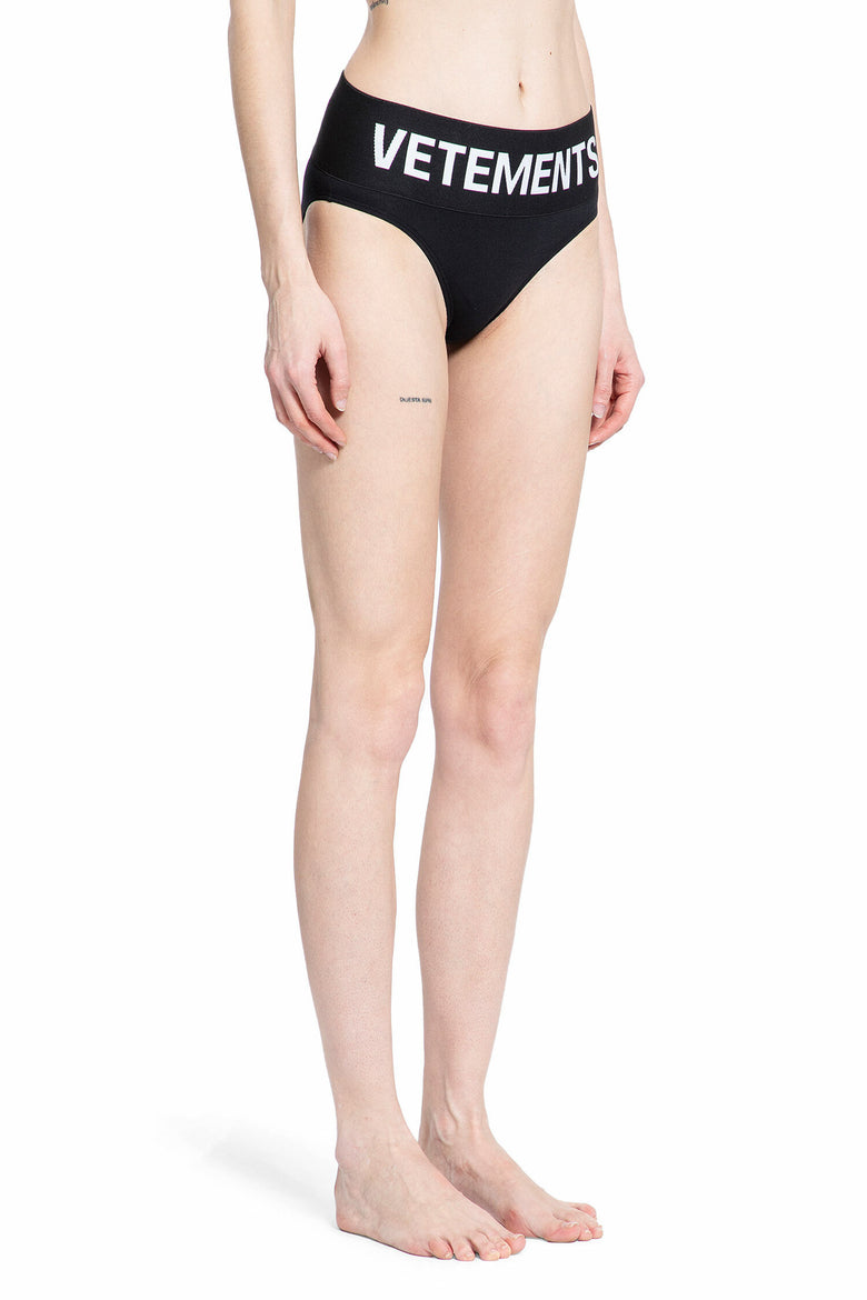 VETEMENTS WOMAN BLACK LINGERIE