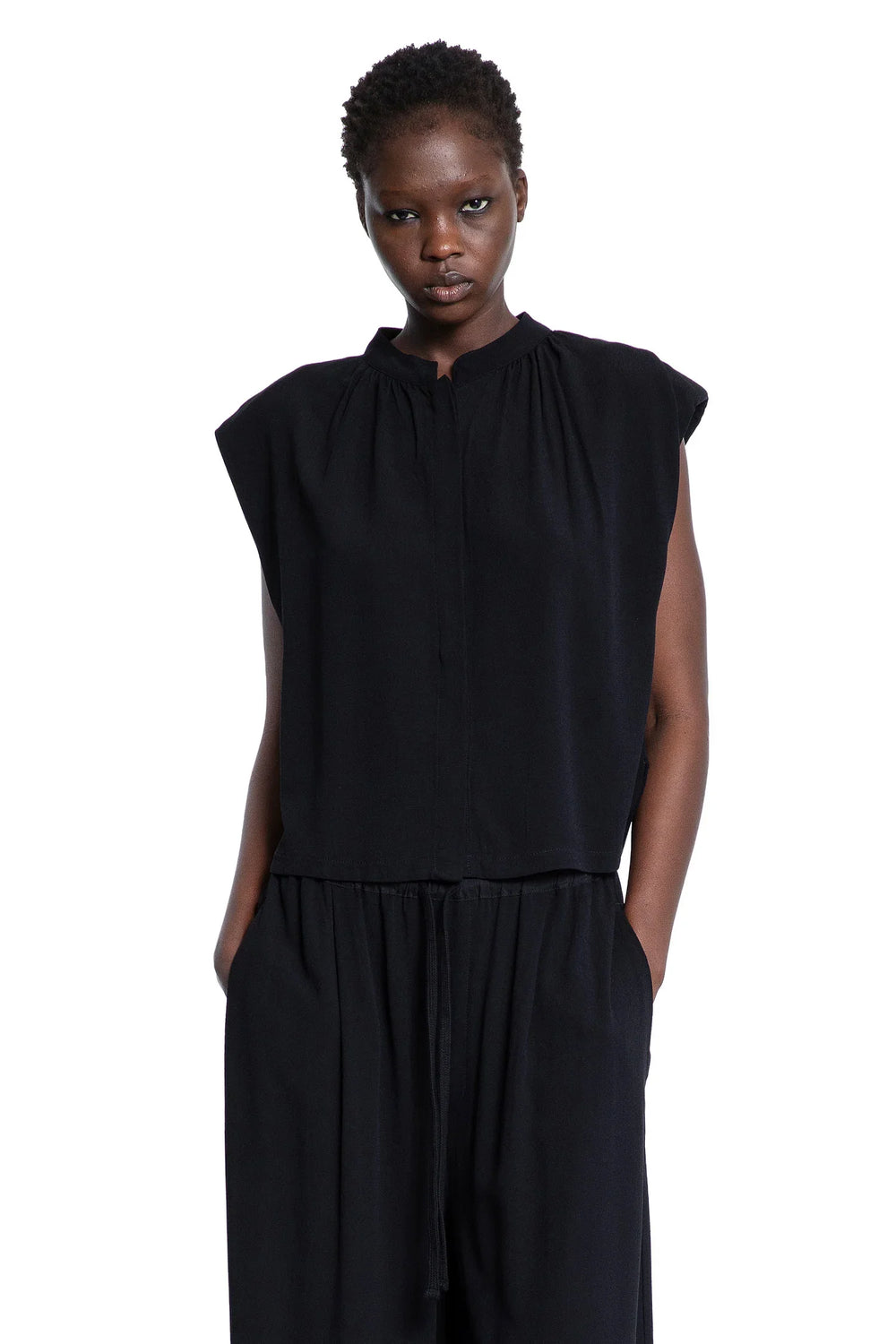 THOM KROM Sleeveless Viscose Jersey Blouse woman