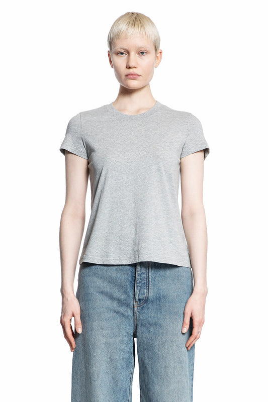 JAMES PERSE WOMAN GREY T-SHIRTS & TANK TOPS