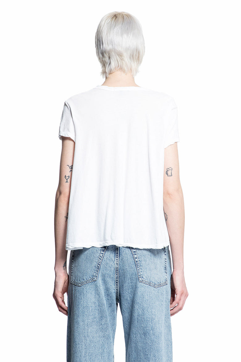 JAMES PERSE WOMAN WHITE T-SHIRTS & TANK TOPS