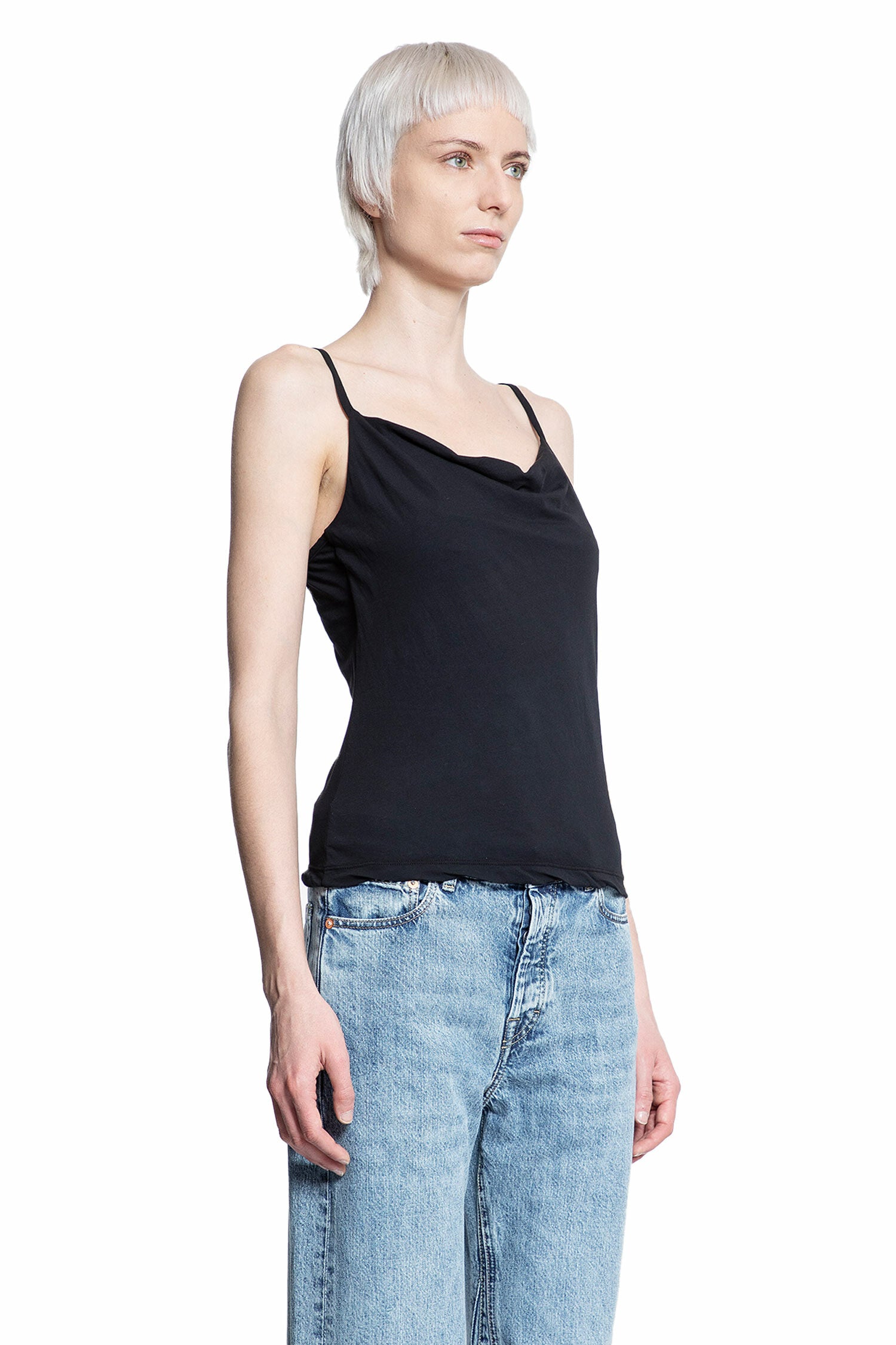 JAMES PERSE WOMAN BLACK T-SHIRTS