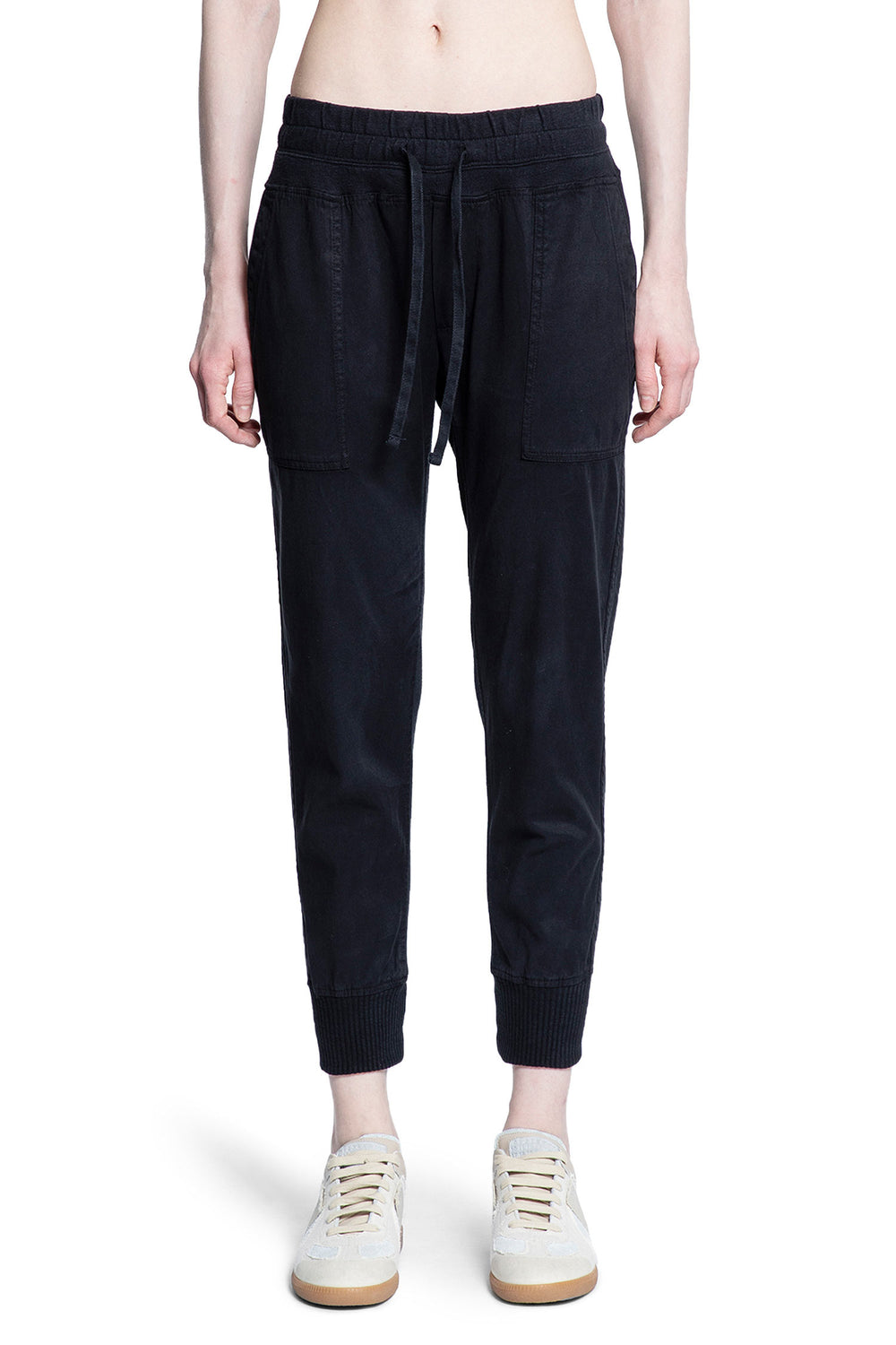 JAMES PERSE WOMAN BLACK TROUSERS