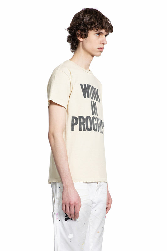 GALLERY DEPT. MAN OFF-WHITE T-SHIRTS & TANK TOPS