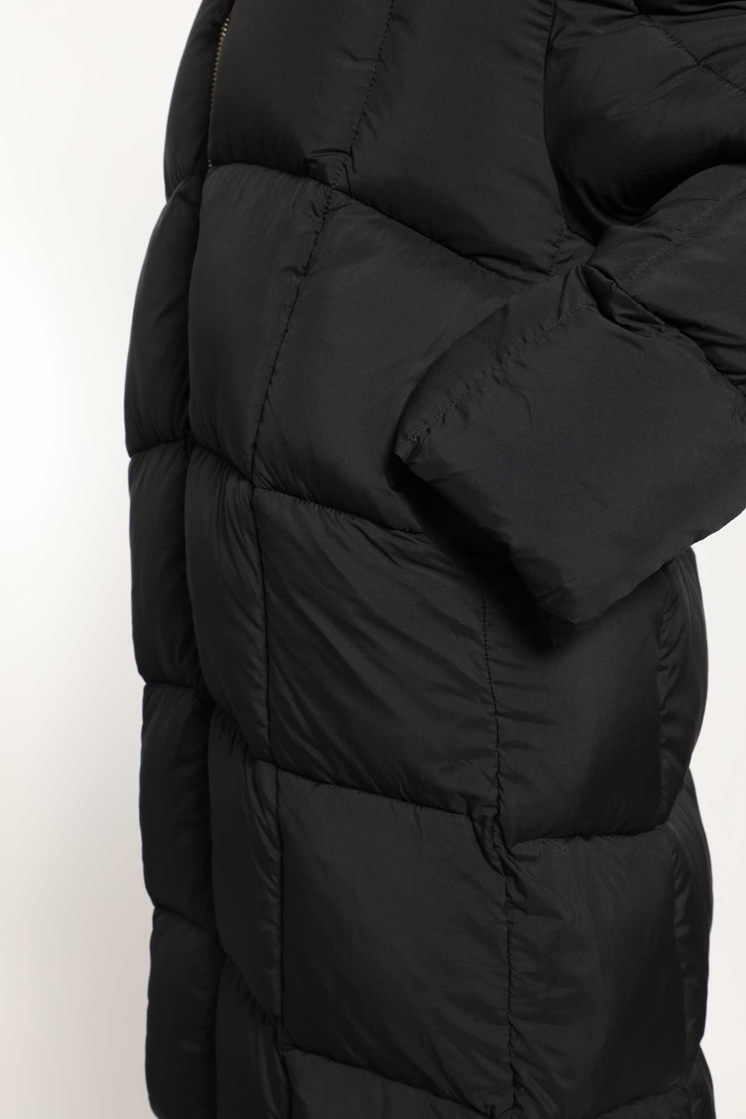 Hooded Nylon Down Coat