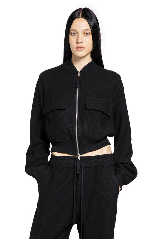 Cropped Wool Felt Bomber - Antonioli.eu