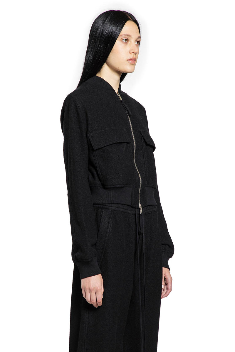 Cropped Wool Felt Bomber - Antonioli.eu