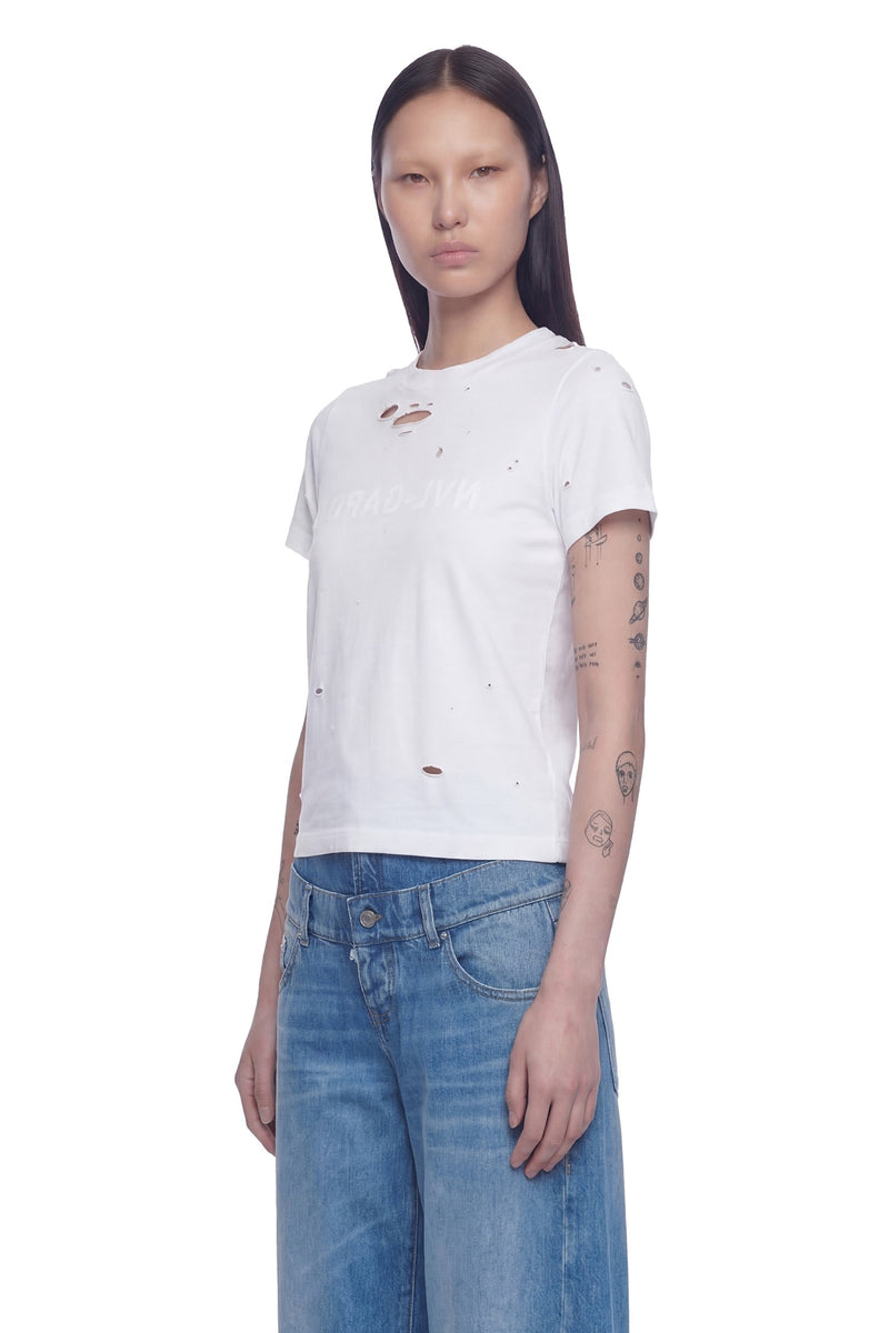 NVL GARDE Shrunken Logo Tee woman