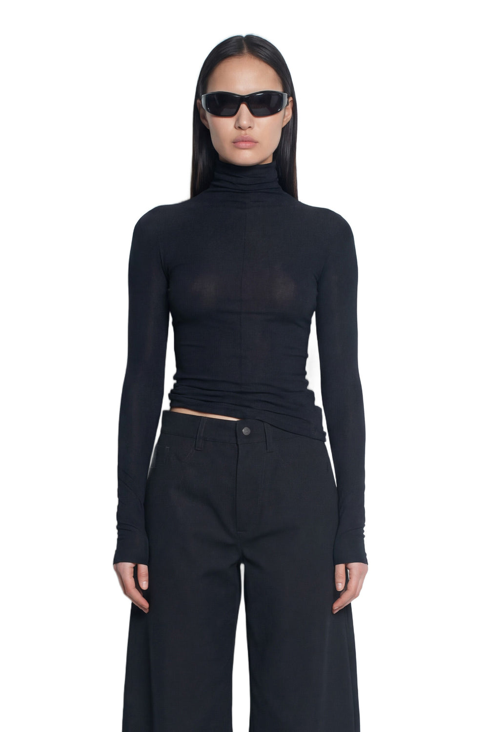 NVL GARDE Super High Neck L/S Top woman