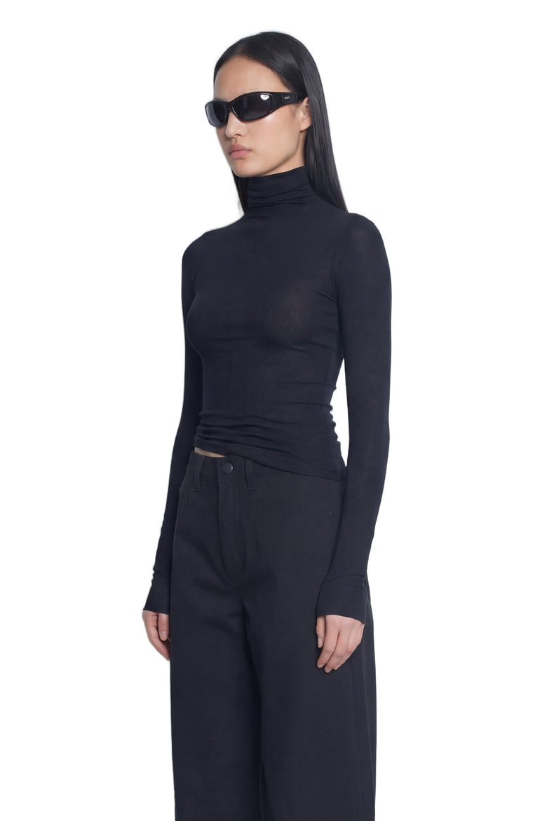 Super High Neck L/S Top